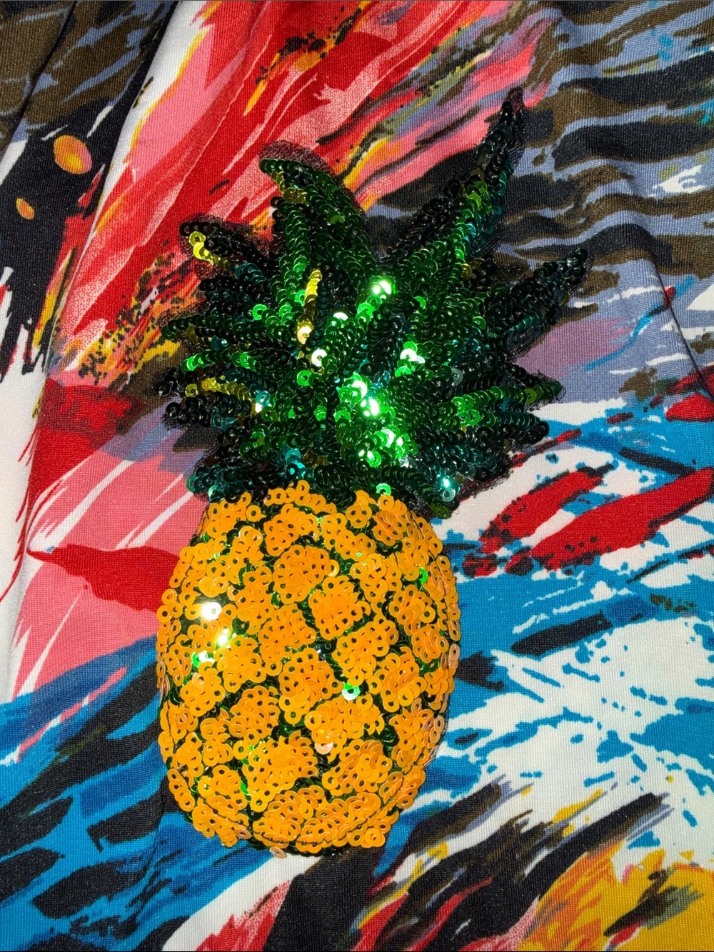 Mango Multicolor Abstract Fruit Print Track Jacket & Joggers Set - Picture 6 of 12